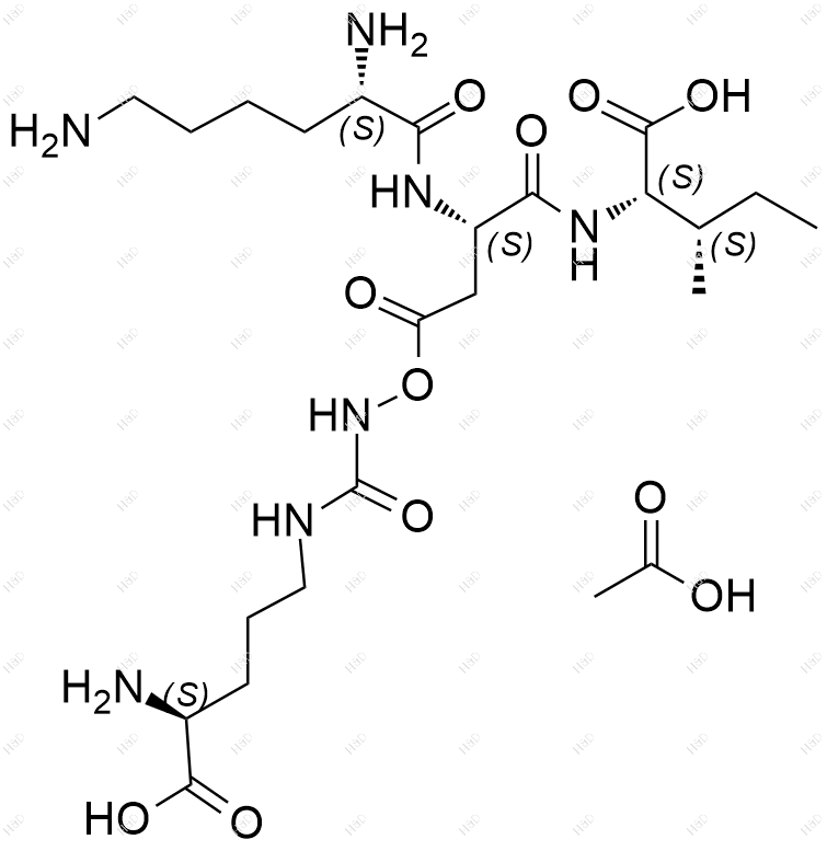 乙酰基三肽-30瓜氨酸(醋酸盐)化学结构式