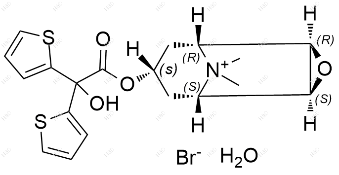 噻托溴铵一水合物结构式