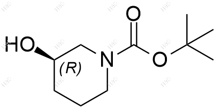 (R)-1-Boc-3-羟基哌啶结构式