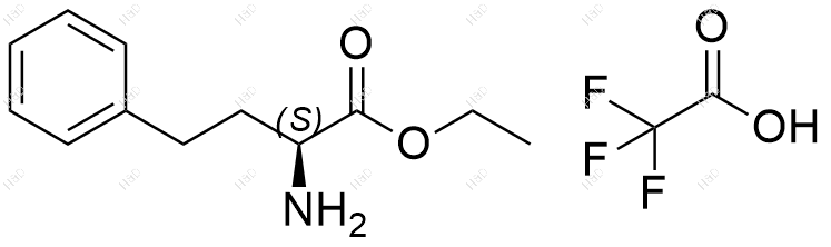 L-高苯丙氨酸乙酯(三氟乙酸盐）结构式
