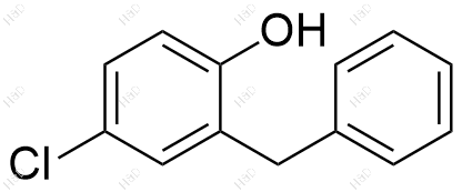 4-氯-2-苄基苯酚化学结构式
