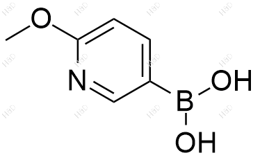 6-甲氧基吡啶-3-硼酸结构式