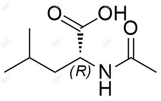 N-乙酰基-D-亮氨酸化学结构式