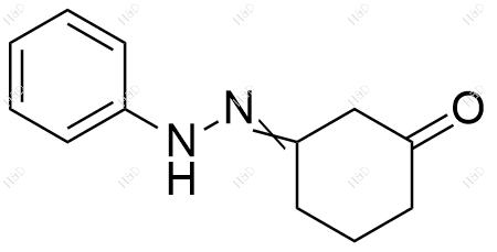 3-(2-苯基亚肼基)环己酮化学结构式