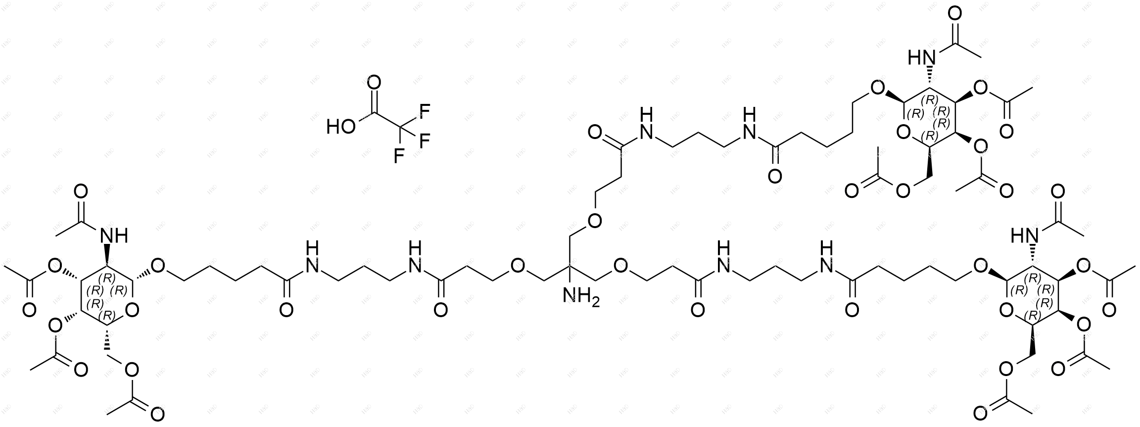 Tri-GalNAc(OAc)3 TFA化学结构式