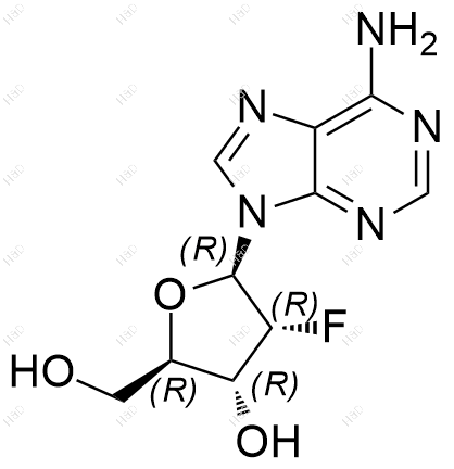 2'-氟-2'-脱氧腺苷结构式