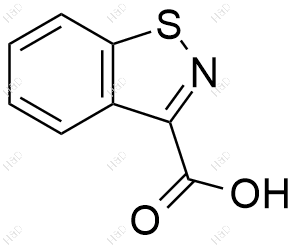 苯并异噻唑-3-甲酸化学结构式