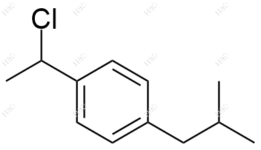 1-(1-氯乙基)-4-异丁基苯结构式