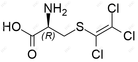 S-(1,2,2-三氯乙苯基)-L-半胱氨酸结构式