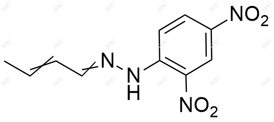 巴豆醛 2,4-二硝基苯腙化学结构式