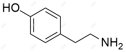 4-羟基苯乙胺化学结构式