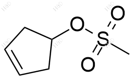 环戊-3-烯-1-基甲磺酸酯化学结构式
