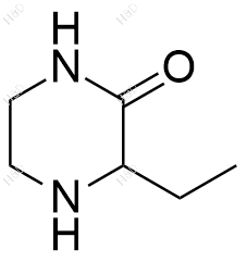 3-乙基哌嗪-2-酮化学结构式