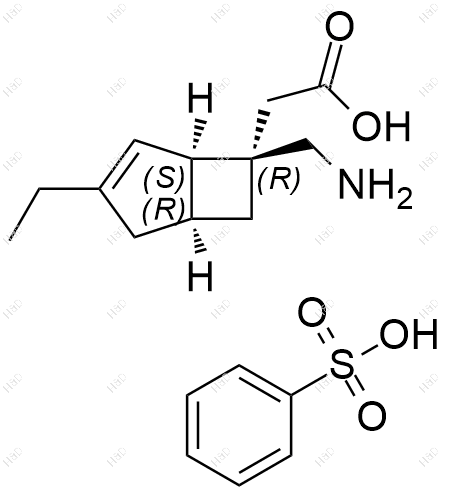 米诺巴林RSR异构体(苯磺酸盐)结构式