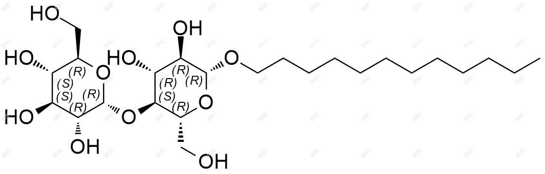 十二烷基-β-D-麦芽糖苷化学结构式