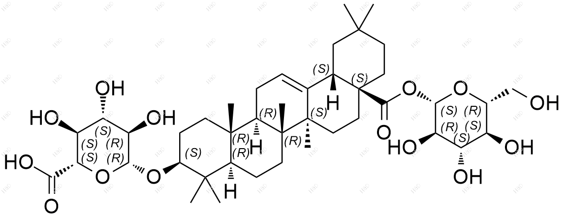 竹节参皂苷IVA化学结构式