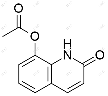 8-乙酰氧基喹诺酮化学结构式