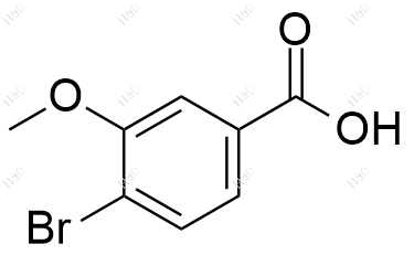 4-溴-3-甲氧基苯甲酸化学结构式