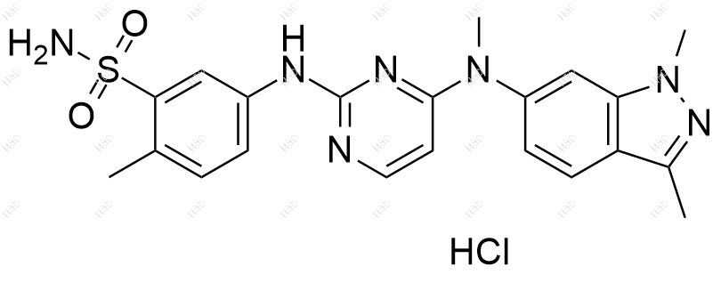 帕唑帕尼杂质77(盐酸盐)结构式