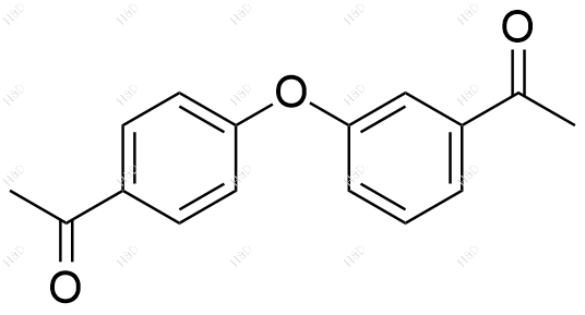 1-(3-(4-乙酰苯氧)苯基)乙酮化学结构式