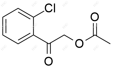2-(2-氯苯基)-2-氧代乙基乙酸酯结构式