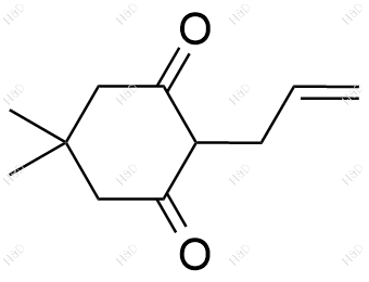 2-烯丙基-5,5-二甲基环己烷-1,3-二酮结构式