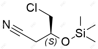 (3S)-4-氯-3-[(三甲基甲硅烷基)氧基]丁腈化学结构式