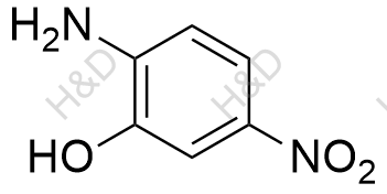 2-氨基-5-硝基苯酚化学结构式