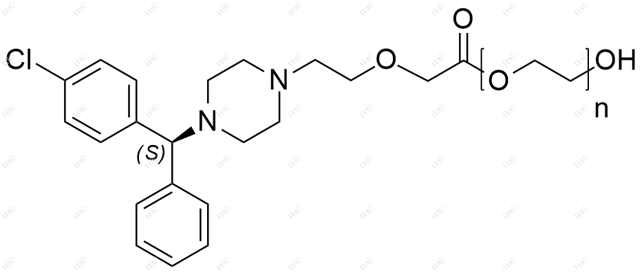 (S)-西替利嗪聚乙二醇酯结构式