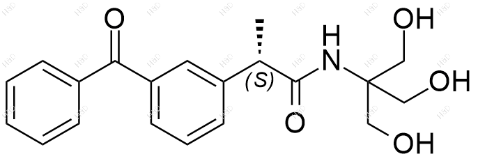 (S)-酮洛芬氨丁三醇酰胺结构式