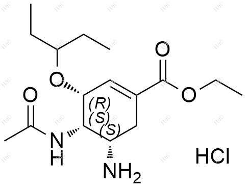 (3R,4S,5S)-奥司他韦结构式