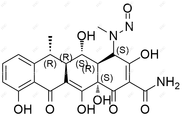 N-亚硝基去甲基多西环素化学结构式