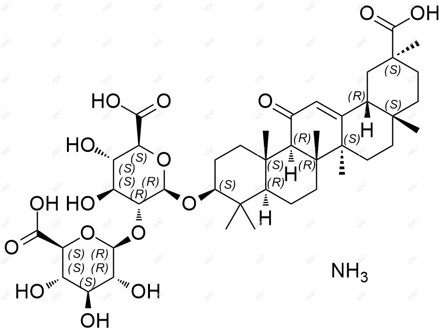 异甘草酸镁杂质10(铵盐)结构式
