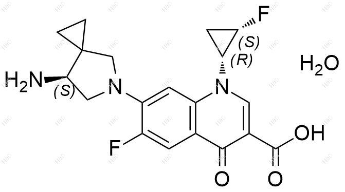 西他沙星杂质27(一水合物)结构式
