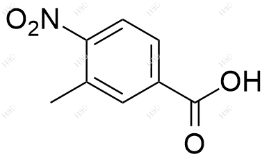 3-甲基-4-硝基苯甲酸化学结构式