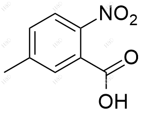 5-甲基-2-硝基苯甲酸化学结构式