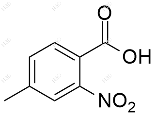 4-甲基-2-硝基苯甲酸化学结构式