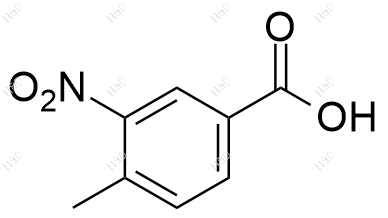 4-甲基-3-硝基苯甲酸化学结构式