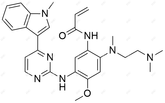 奥斯替尼(AZD9291)结构式