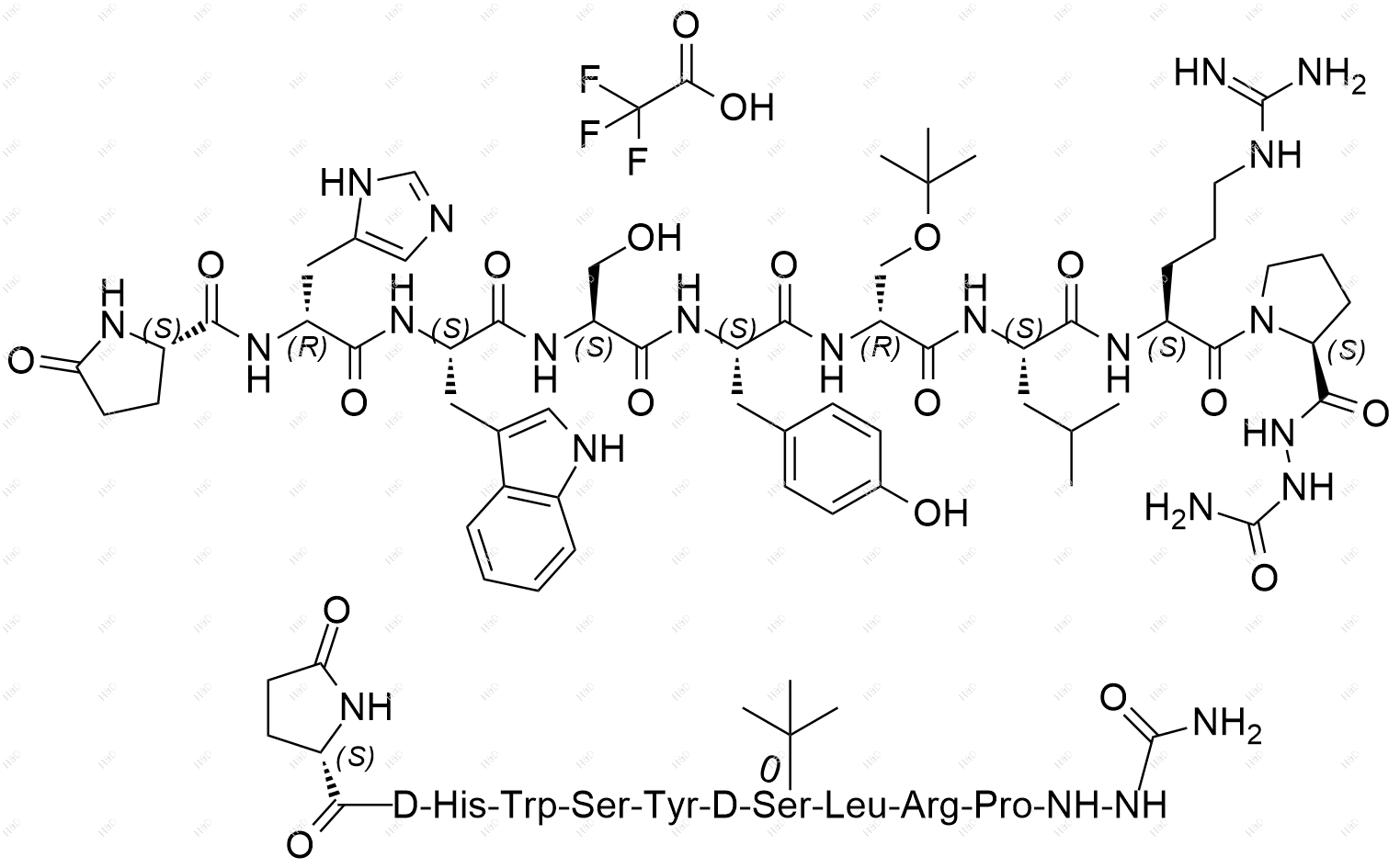 戈舍瑞林EP杂质G(三氟乙酸盐)结构式