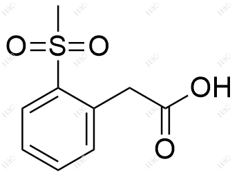2-(2-甲砜基苯基)乙酸化学结构式