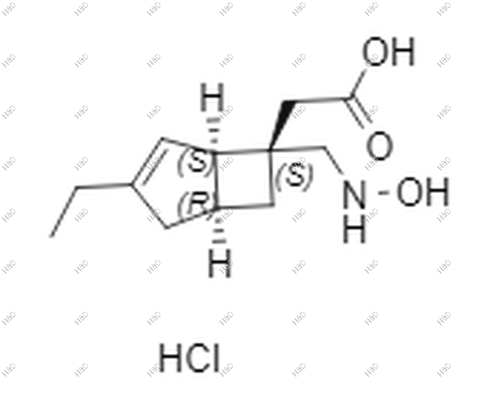 米诺巴林杂质23（盐酸盐）结构式