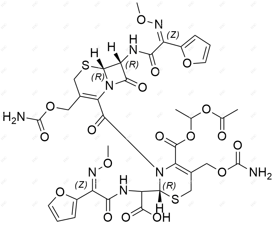 头孢呋辛酯二聚体结构式