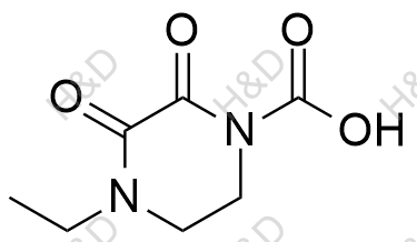 4-乙基-2,3-二氧代哌嗪-1-甲酸结构式