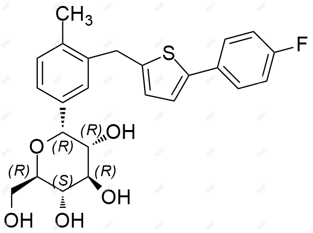 卡格列净α异构体结构式