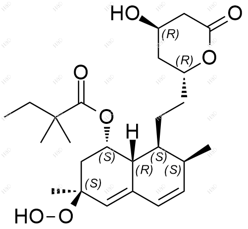 (3S)-过氧羟基辛伐他汀结构式