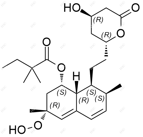 (3R)-过氧羟基辛伐他汀结构式