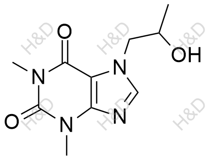 2-羟丙茶碱EP杂质D结构式