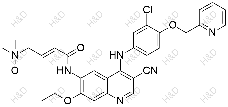 来那替尼二甲胺N-氧化物结构式