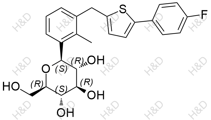 卡格列净杂质70结构式